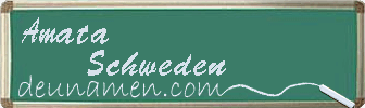 Amata Schweden Visitenkarte